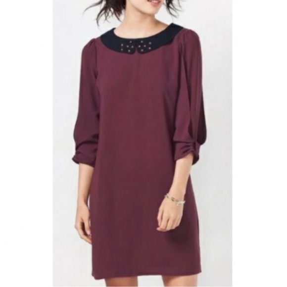 NWT DRESSED TO FRILL WINETASTNG BOW SLEEVE SHIFT DRESS Size S - Picture 3 of 4